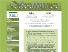 Tablet Screenshot of cybernurse.com